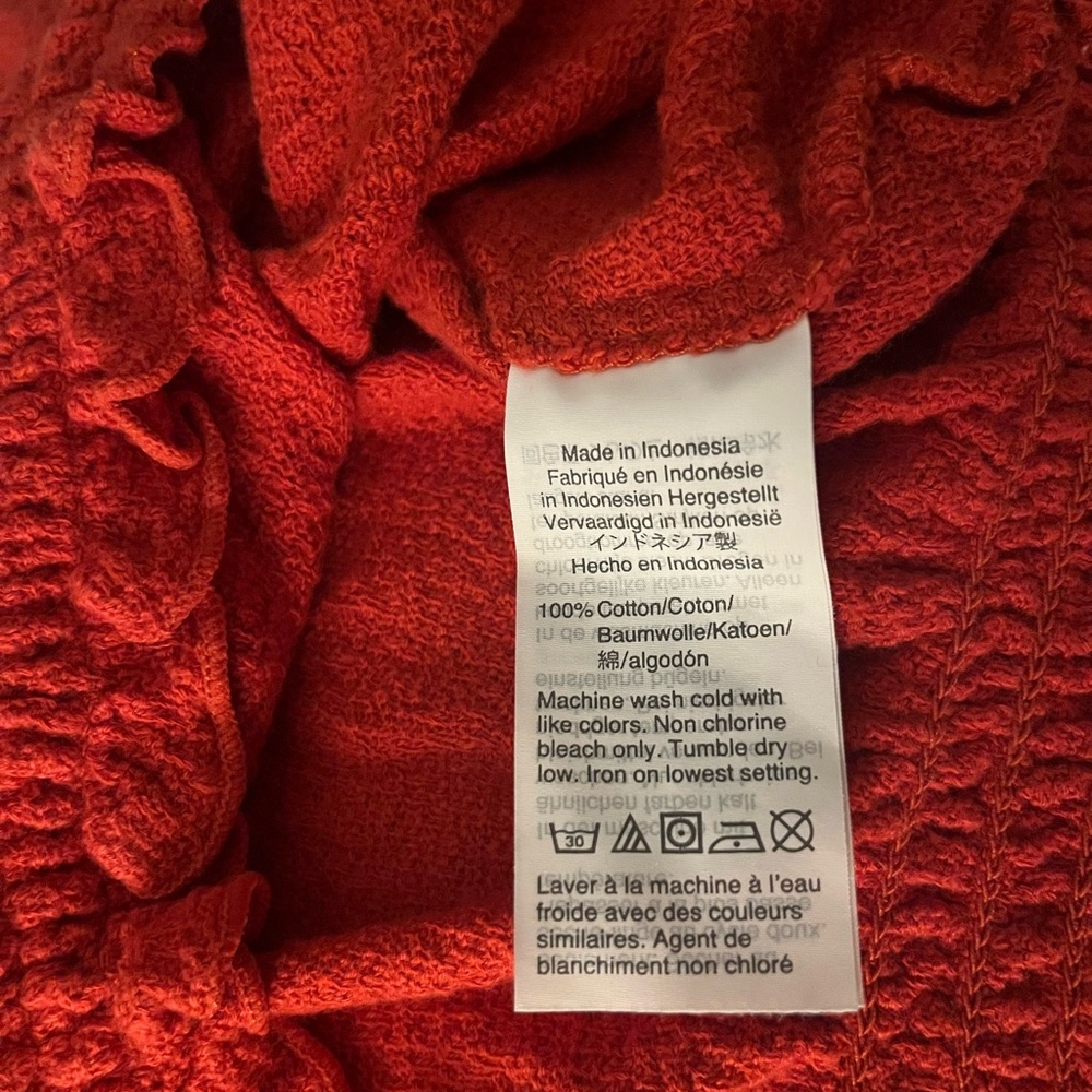 Madewell Texture & Thread Drawstring Top In Spice… - image 6